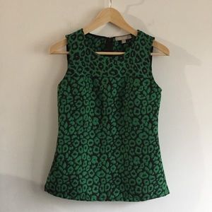 Leopard Print Banana Republic Sleeveless Shell
